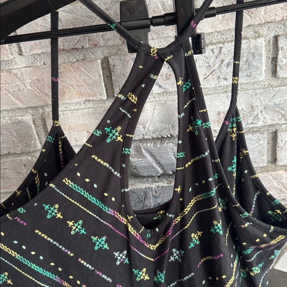 Patagonia Black Dress with Pink, Green, and Yellow Accents - Picture 3 of 3